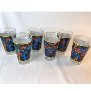 Marvel Doctor Strange Drinking Glass Set of 6 Comic Book Graphic 6 Inch Tall